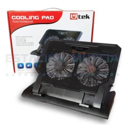 Cooler para Notebook 12"-17" | Doble Ventilador 14cm | Silencioso