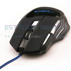 Mouse Gamer USB 7 Botones 3600 DPI | Precisión | Control | Iluminación