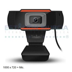 Webcam USB HD 1000 x 720p | Videollamadas Nítidas | Micrófono