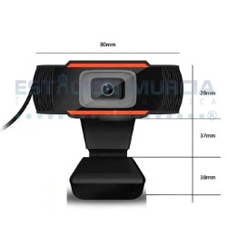 Webcam USB HD 1000 x 720p | Videollamadas Nítidas | Micrófono