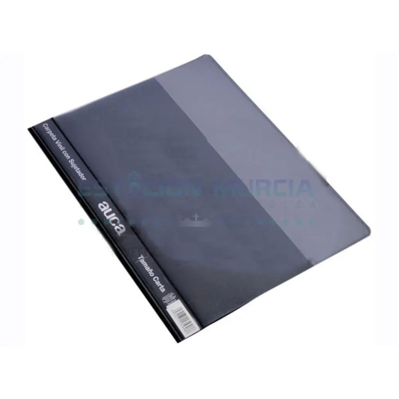 Carpeta Negro Carta Vinil con Sujetador y Acoclip | Organización