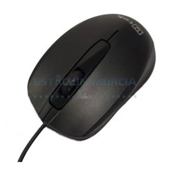 Mouse Alámbrico Negro | Precisión y Comodidad | Sensor Óptico