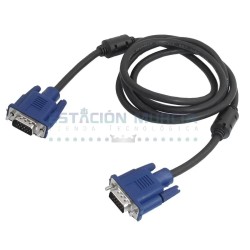 Cable VGA 1.8 Metros | Conexión Superior | Imagen Nítida