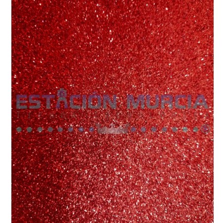 Goma Eva Glitter Rojo 20x30cm | Manualidades | Brillo | Rojo | Navidad