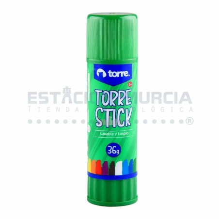 Pegamento en Barra Adhesiva Torre Stick 36gr | No Tóxico | Lavable