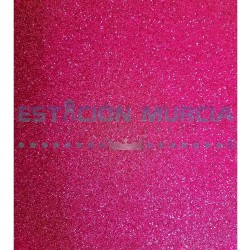 Goma Eva Glitter Fucsia 20x30cm | Manualidades | Brillo | Fucsia