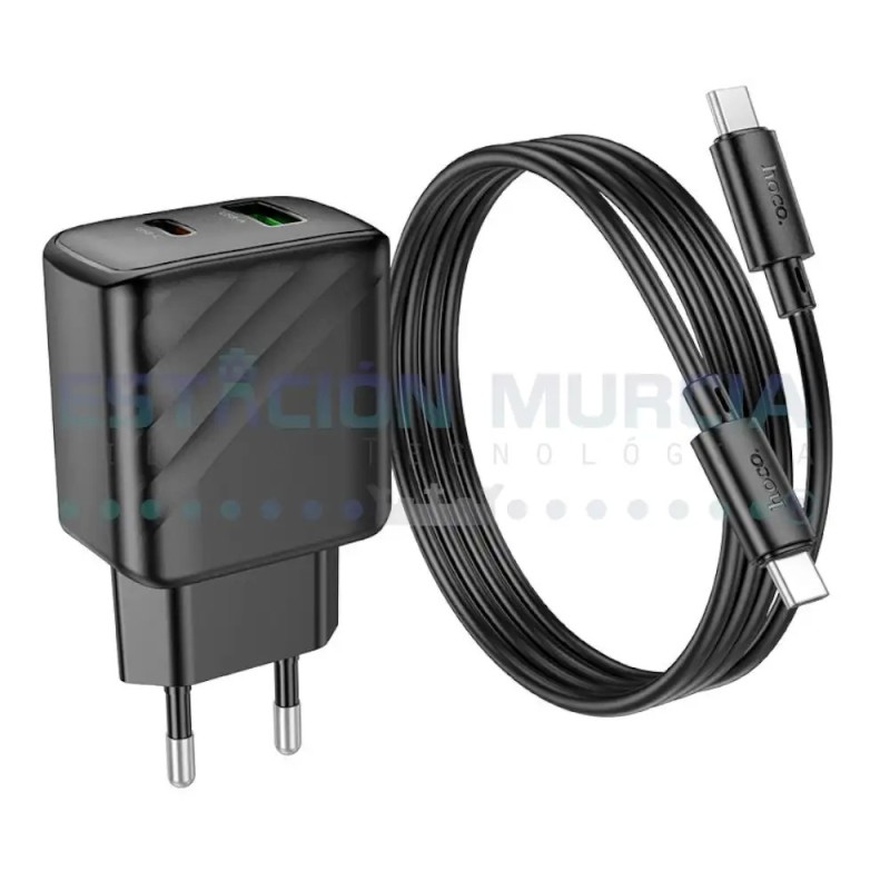 Cargador Rápido 30W USB-C y USB-A + Cable Tipo-C Cargador Rápido 30W USB-C y USB-A + Cable Tipo-C