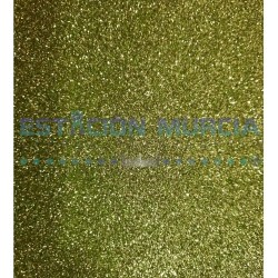 Pliego Goma Eva Glitter Verde | 40x60cm | Manualidades | Brillo |