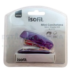 Corchetera Mini Isofit Negra N°26/6 + Corchetes de Regalo