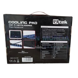 Cooler para Notebook - 5 Ventiladores, Ajustable