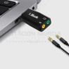 Adaptador USB 2.0 a Audio 3.5 mm (Jack) - Plug & Play