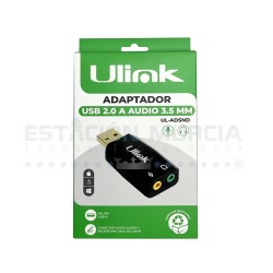 Adaptador USB 2.0 a Audio 3.5 mm (Jack) - Plug & Play