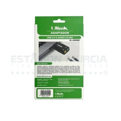 Adaptador USB 2.0 a Audio 3.5 mm (Jack) - Plug & Play