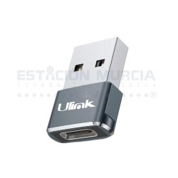Adaptador USB-C Hembra a USB-A Macho 2.0 Ulink UL-ADCU30
