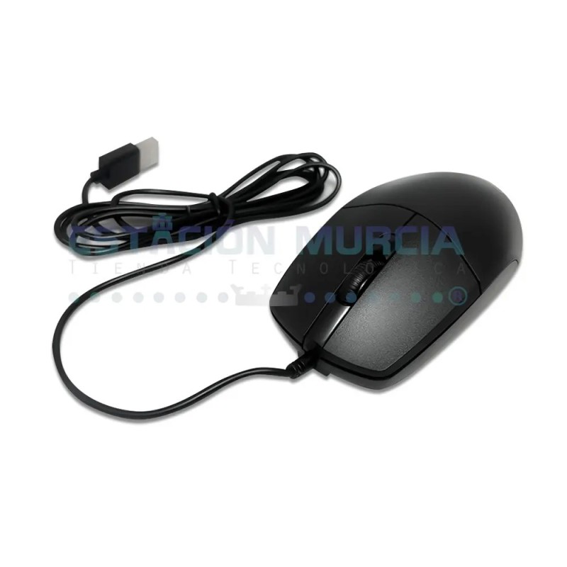 Mouse USB Alámbrico 1200 DPI - Ambidiestro