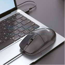 Mouse USB Alámbrico 1200 DPI - Ambidiestro