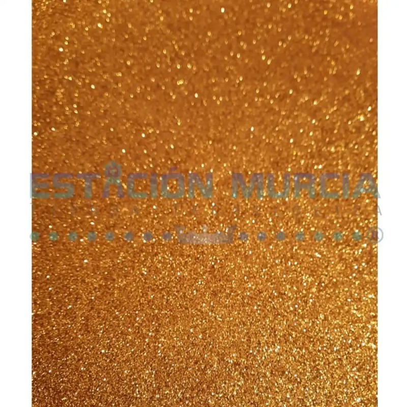 Pliego Goma Eva Glitter Dorado | 40x60cm | Manualidades | Brillo |