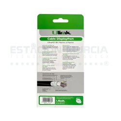 Cable DisplayPort 1.4 - 8K @60Hz, 4K @144Hz - 1.8m