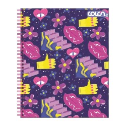 Cuaderno Universitario Matemática Colón Fémina 100 Hjs 7mm Doble Espiral
