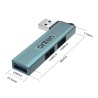 HUB USB. 1 puerto USB 3.0 a 5Gbps y 2 USB 2.0. Windows, Mac y Linux