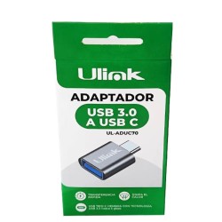 Adaptador USB C Macho a USB 3.0 Hembra Transferencia Rápida