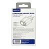 Cargador de pared rápido 20W. Puertos duales USB-C PD y USB-A QC 3.0 certificado SEC